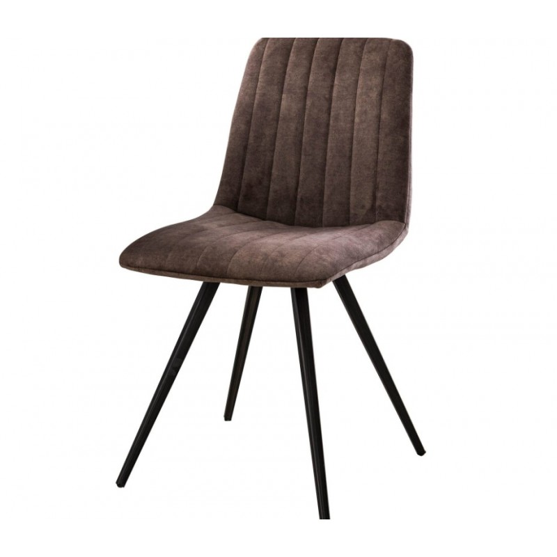 ZI Chair  Taupe velvet straight stitch VPE4